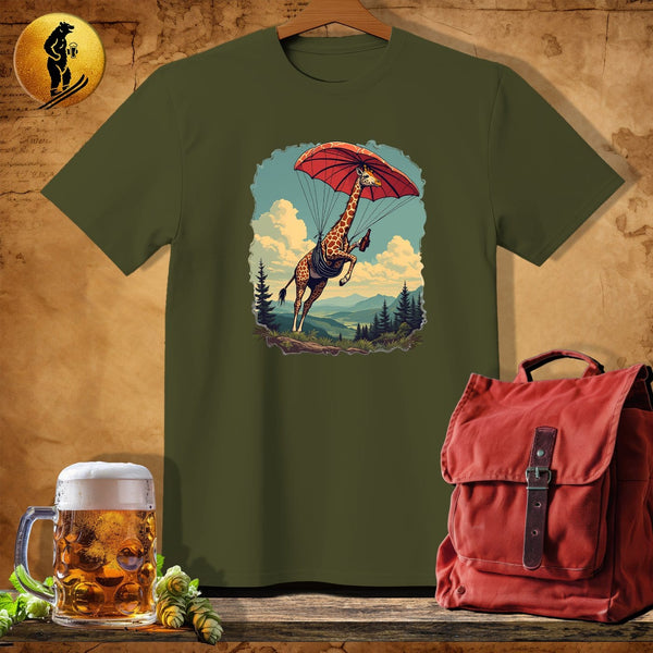 MyDesigns Physical Item Military Green / S Giraffe Drop T-Shirt