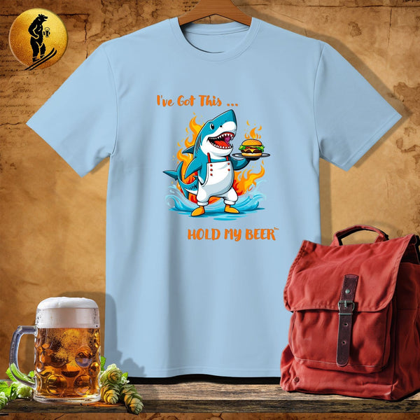MyDesigns Physical Item Light Blue / S Grill Shark T-Shirt