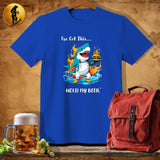 MyDesigns Physical Item Royal / S Grill Shark T-Shirt