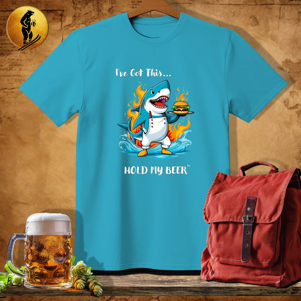 MyDesigns Physical Item Tropical Blue / S Grill Shark T-Shirt