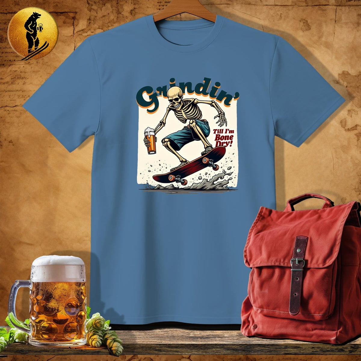 MyDesigns Physical Item Heather Indigo / S Grindin T-Shirt