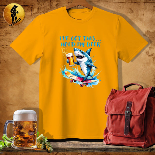 MyDesigns Physical Item Gold / S Half Pipe Shark T-Shirt