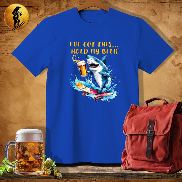 MyDesigns Physical Item Royal / S Half Pipe Shark T-Shirt