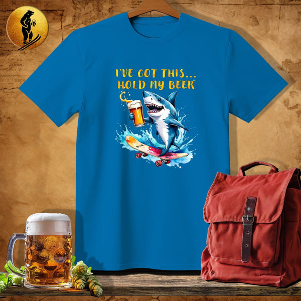 MyDesigns Physical Item Sapphire / S Half Pipe Shark T-Shirt