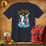 MyDesigns Physical Item Dark Heather / S Hot Shot Shark T-Shirt