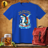 MyDesigns Physical Item Royal / S Hot Shot Shark T-Shirt