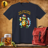 MyDesigns Physical Item Dark Heather / S Hot Shot Turtle T-Shirt