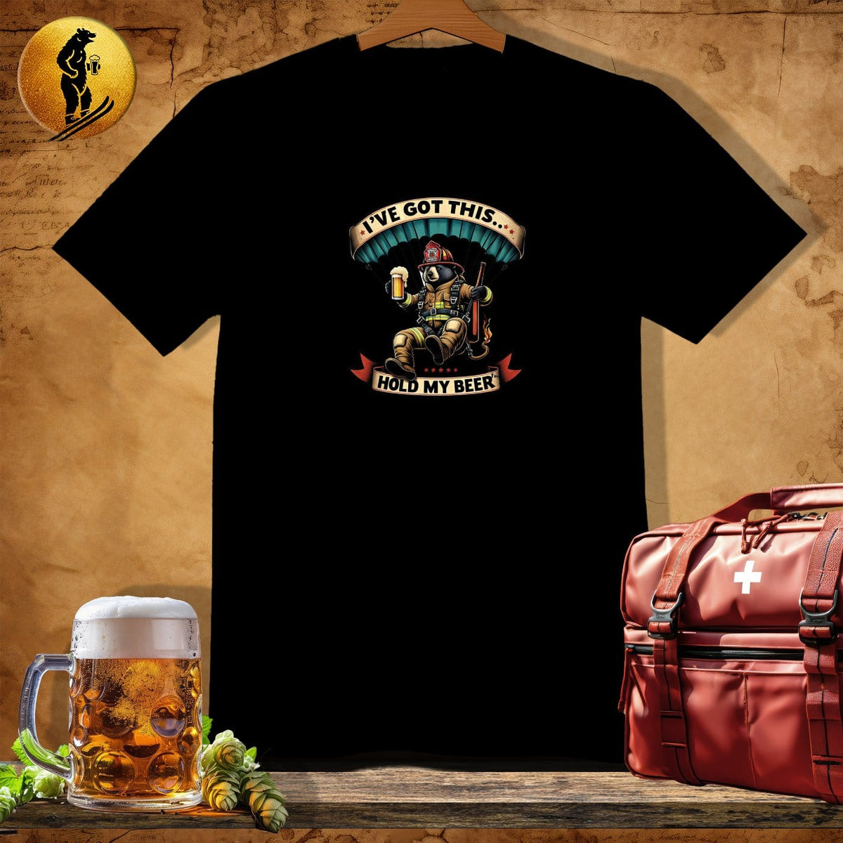 MyDesigns Physical Item Black / S HotShot Bilby Bear T-Shirt