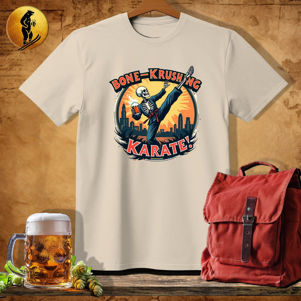 MyDesigns Physical Item Sand / S Karate Skeleton T-Shirt