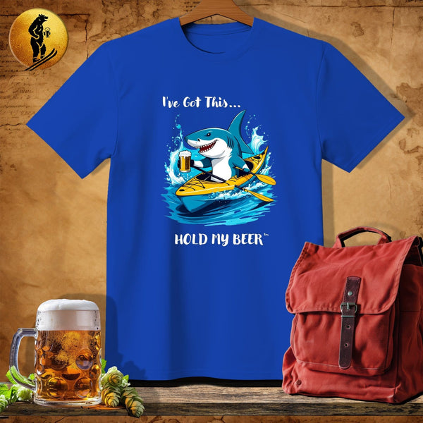 MyDesigns Physical Item Royal / S Kayak Shark T-Shirt