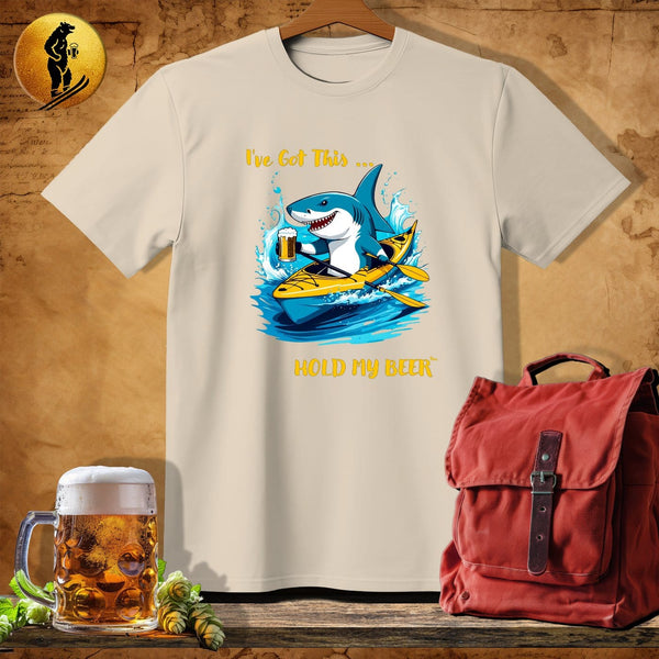 MyDesigns Physical Item Sand / S Kayak Shark T-Shirt