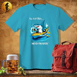 MyDesigns Physical Item Tropical Blue / S Kayak Shark T-Shirt