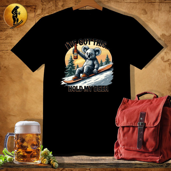 MyDesigns Physical Item Black / S Koala Carve T-Shirt
