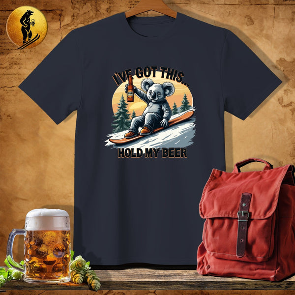MyDesigns Physical Item Dark Heather / S Koala Carve T-Shirt