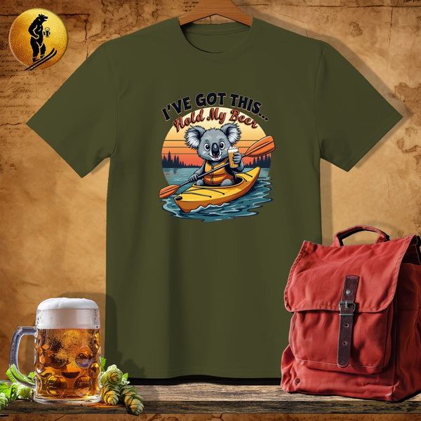 MyDesigns Physical Item Military Green / S Koala Coasting T-Shirt