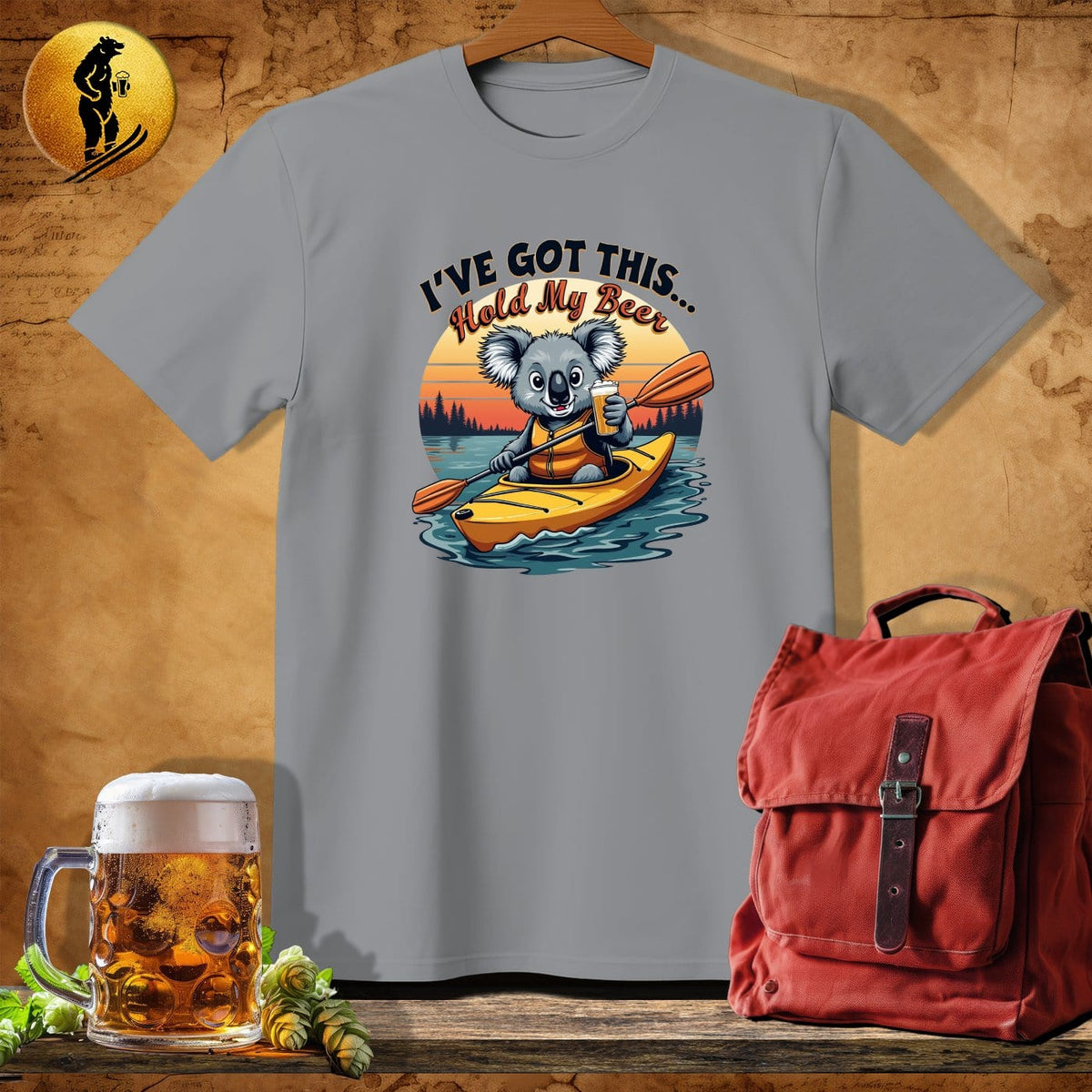 MyDesigns Physical Item Sport Grey / S Koala Coasting T-Shirt
