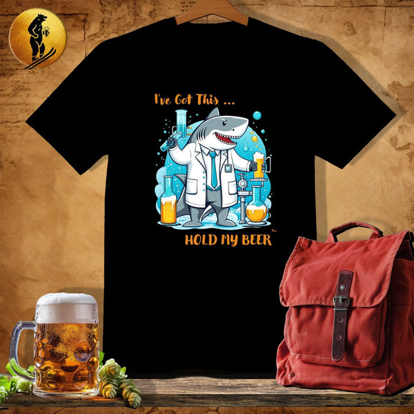 MyDesigns Physical Item Black / S Lab Shark T-Shirt