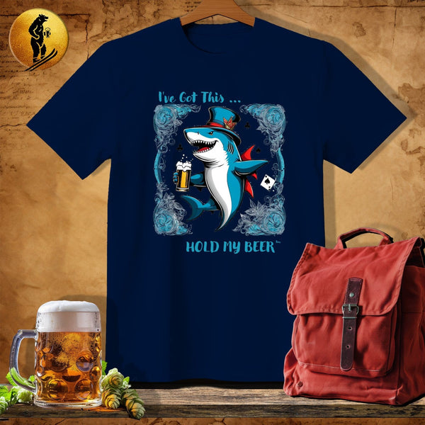 MyDesigns Physical Item Navy / S Magic Shark T-Shirt