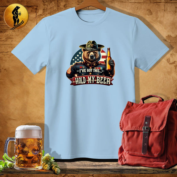 MyDesigns Physical Item Light Blue / S Military Pride Bear Salute T-Shirt