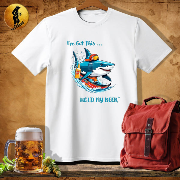 MyDesigns Physical Item White / S Mountain Shark T-Shirt