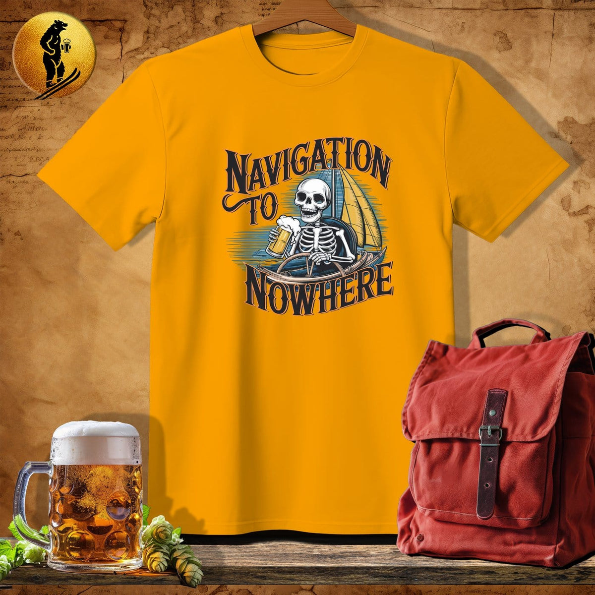 MyDesigns Physical Item Gold / S Navigation T-Shirt