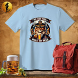 MyDesigns Physical Item Light Blue / S Navy Cat T-Shirt