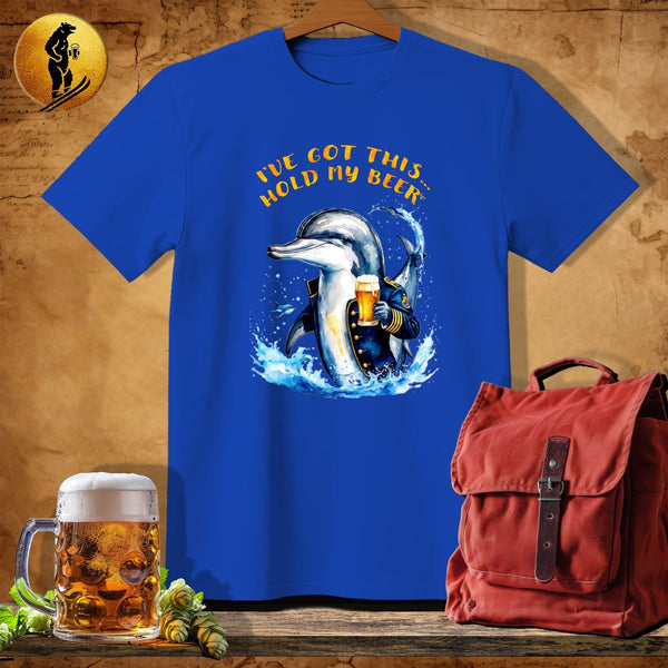 MyDesigns Physical Item Royal / S Navy Dolphin T-Shirt