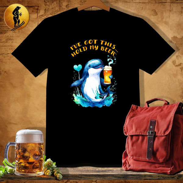 MyDesigns Physical Item Black / S Nurse-Whale T-Shirt