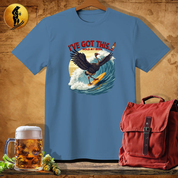 MyDesigns Physical Item Heather Indigo / S Ocean Ostrich T-Shirt
