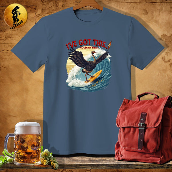 MyDesigns Physical Item Navy Heather / S Ocean Ostrich T-Shirt