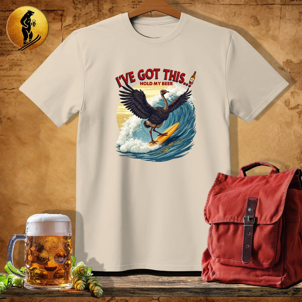 MyDesigns Physical Item Sand / S Ocean Ostrich T-Shirt
