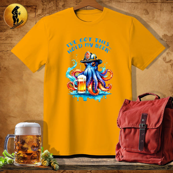 MyDesigns Physical Item Gold / S OctoFirefighter T-Shirt