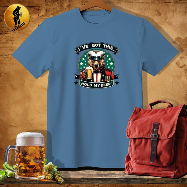 MyDesigns Physical Item Heather Indigo / S Officer Bear Grant T-Shirt