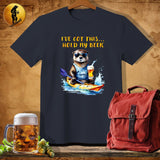 MyDesigns Physical Item Dark Heather / S Otter Kayaking Strokes T-Shirt