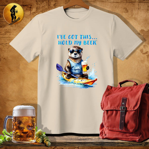 MyDesigns Physical Item Sand / S Otter Kayaking Strokes T-Shirt