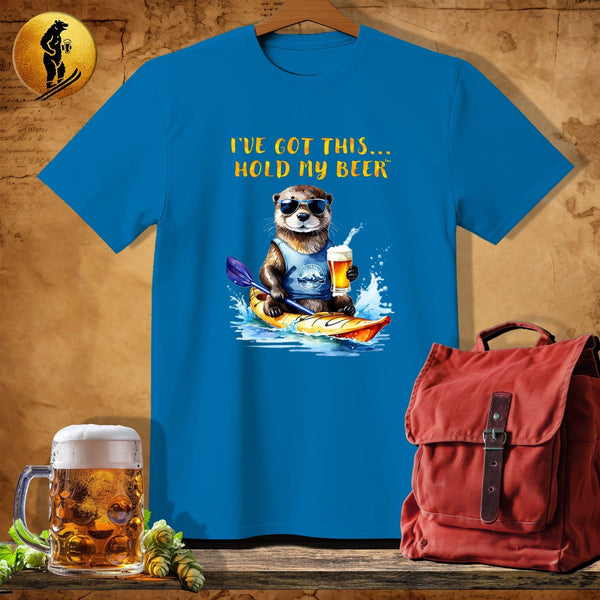 MyDesigns Physical Item Sapphire / S Otter Kayaking Strokes T-Shirt