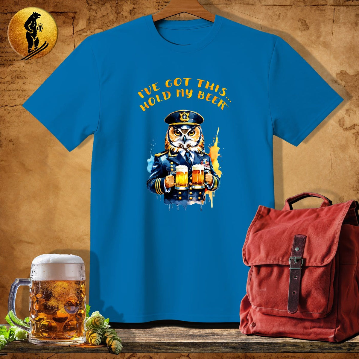 MyDesigns Physical Item Sapphire / S Owl Admiral T-Shirt