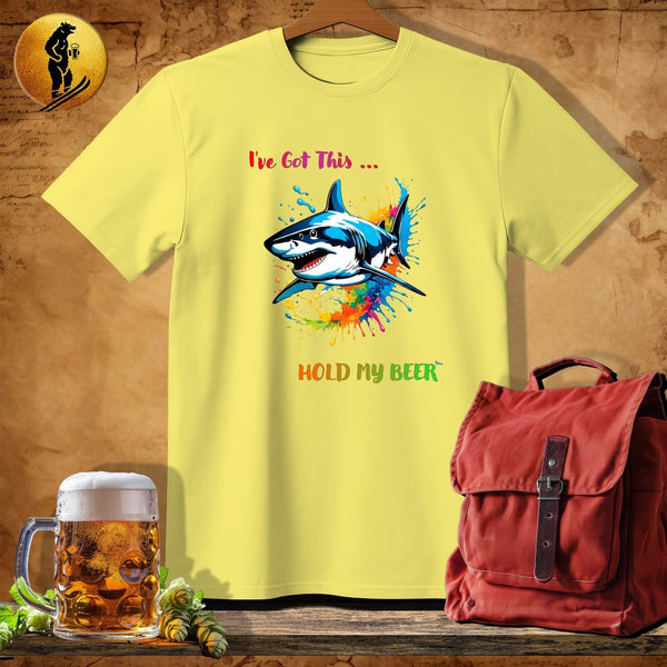 MyDesigns Physical Item Cornsilk / S Painter Shark T-Shirt