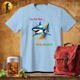 MyDesigns Physical Item Light Blue / S Painter Shark T-Shirt