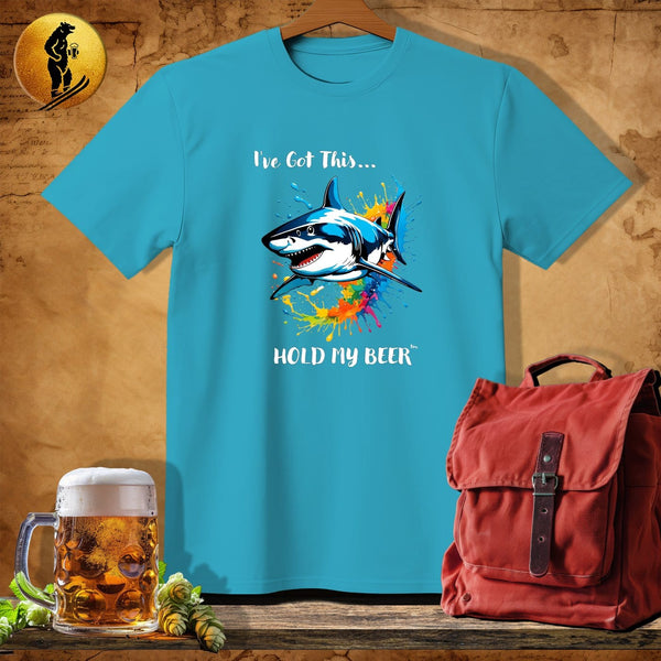 MyDesigns Physical Item Tropical Blue / S Painter Shark T-Shirt