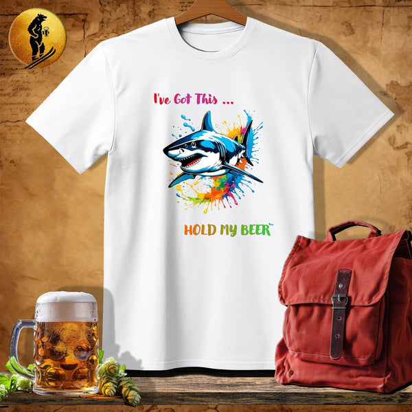 MyDesigns Physical Item White / S Painter Shark T-Shirt