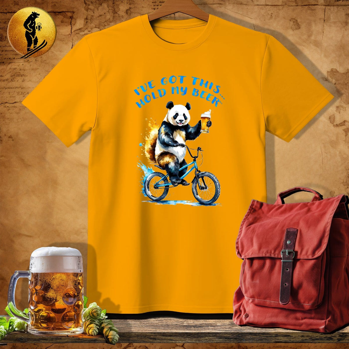 MyDesigns Physical Item Gold / S Panda Peddler T-Shirt