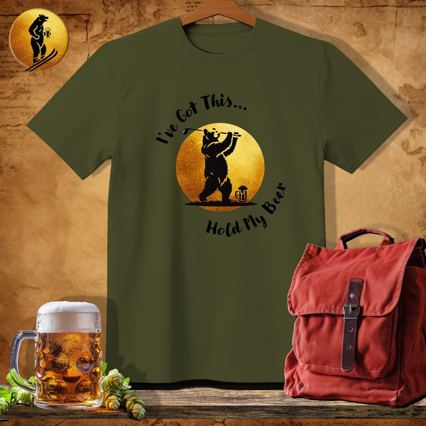 MyDesigns Physical Item Military Green / S Paw Putter T-Shirt