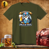 MyDesigns Physical Item Military Green / S Penguin Nurse T-Shirt