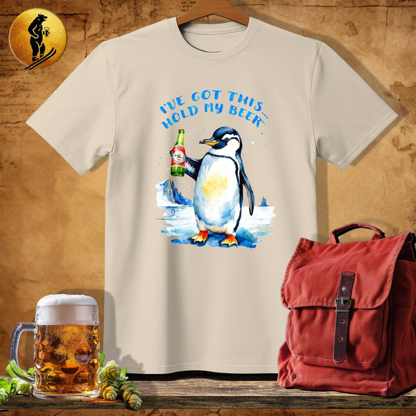 MyDesigns Physical Item Sand / S Penguin Salute T-Shirt