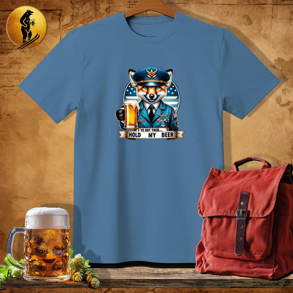 MyDesigns Physical Item Heather Indigo / S Pilot Fox Wings T-Shirt