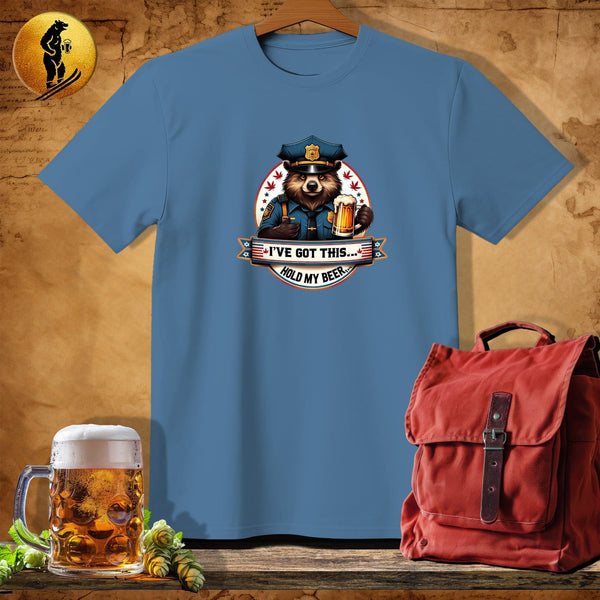 MyDesigns Physical Item Heather Indigo / S Police Recon Raccoon T-Shirt