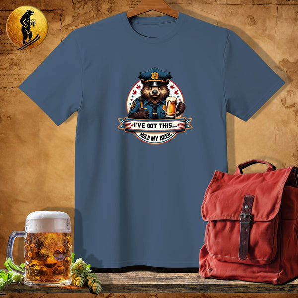 MyDesigns Physical Item Navy Heather / S Police Recon Raccoon T-Shirt