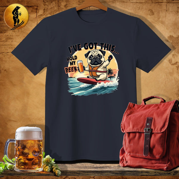 MyDesigns Physical Item Dark Heather / S Pug Kahuna T-Shirt