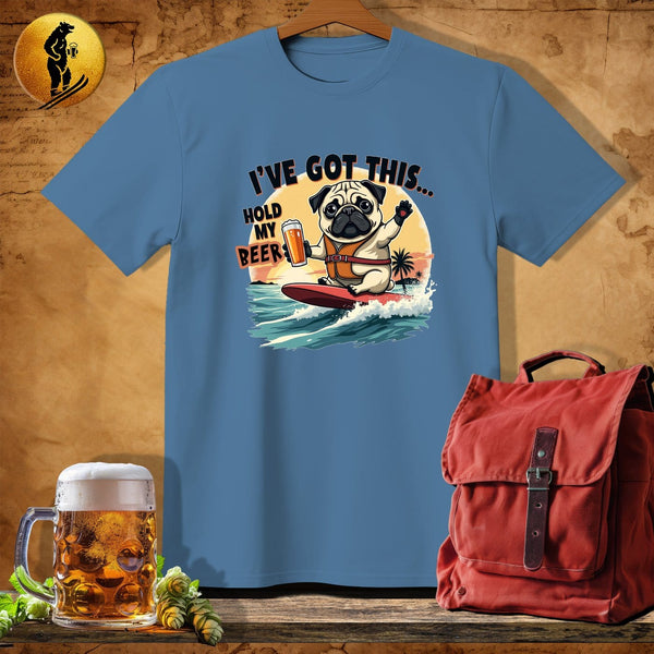 MyDesigns Physical Item Heather Indigo / S Pug Kahuna T-Shirt